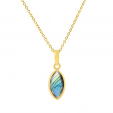 Amethyst Citrine Gemstone 925 Sterling Silver Pendant Necklace Jewelry : Price $19.50