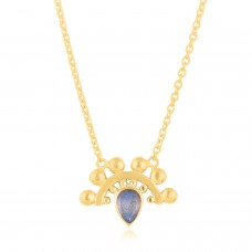 925 Sterling Silver Herkimer Diamond Rough Gemstone Handcrafted Designer Necklace : Price $24.50