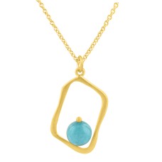 Carnelian Peridot Gemstone 925 Sterling Silver Gold Plated Designer Necklace Jewelry : Price $29.50