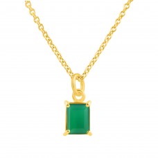 Oval Shape Labradorite Gemstone 925 Silver Gold Plated Pendant Necklace : Price $11.50
