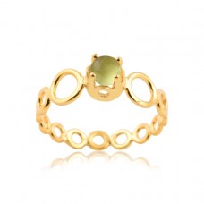 925 Sterling Solid Silver Plain Designer Gold Plated Spinner Ring Jewellery